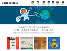 Tablet Screenshot of cosmicpeople.com